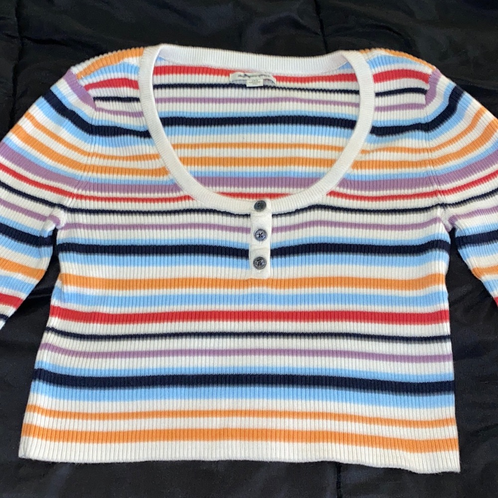 American Eagle Striped Sweater